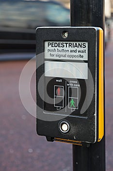 Pedestrian lights in London