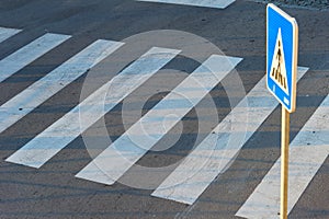 pedestrian road crosswalk zebra sign