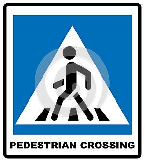 Pedestrian Symbol Vector Illustration isolated on white background photo
