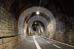 Pedestrian tunnel linking Levanto to Bonasolla, Cinque Terre, Italy