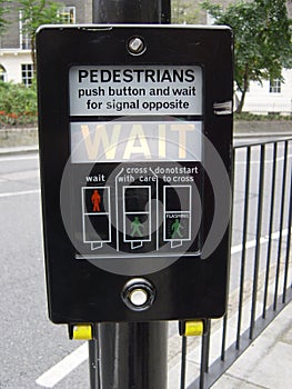 Pedestrian Wait Sign