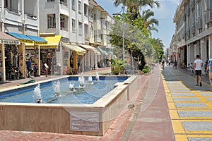 Pedestrianized street in Kemer