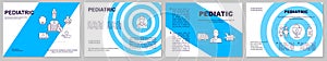 Pediatric brochure template layout photo