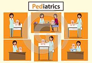 Pediatric Department. Pediatrician Consultation.