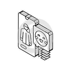 pediatrician consultation isometric icon vector illustration