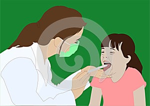 Pediatrician Flat Vector Illustration 2