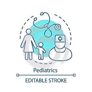 Pediatrics concept icon