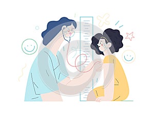 Pediatrics - medical insurance illustration