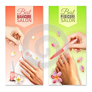 Pedicure And Manicure Banners