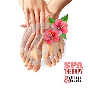 Pedicure Manicure Spa Salon Poster photo