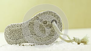 Pedicure tool stone pumice closeup