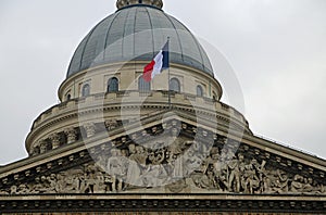 The pediment and the dome
