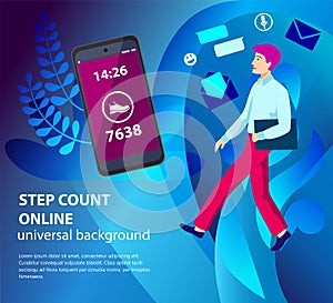 Pedometer. mobile application development