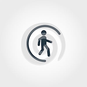 Pedometer icon from measurement icons collection. Creative element design pedometer icon. Web design, apps, software photo