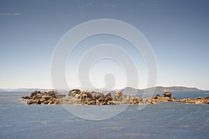 Pedras Negras beach in O Grove rias baixas photo