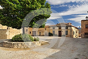 Pedraza, Castile, Spain. Village square photo