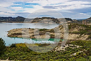 The Pedrera water reservoir near Santa Pola, Alicante. Spain