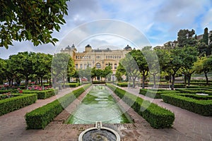 Pedro Luis Alonso Gardens with Malaga City Hall - Malaga, Andalusia, Spain photo