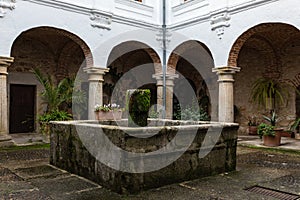 PEDROSO DE ACIM, SPAIN - Jan 21, 2013: Claustro del convento del Palancar photo