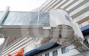 Pedway on a ship