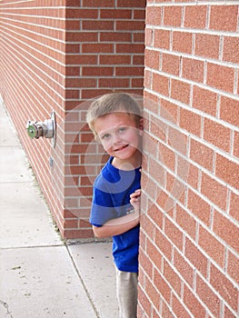 Peeking child