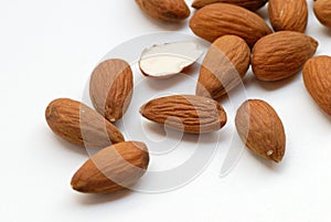 Peeled almond photo