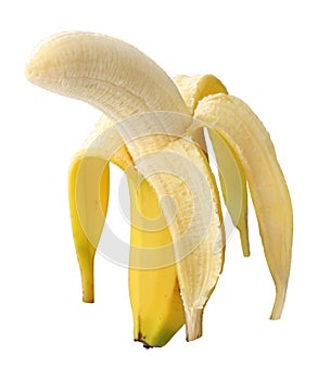 Peeled banana