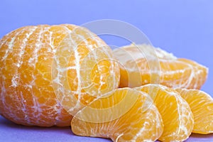 peeled delicious orange