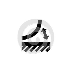 Peeled Off Material, Tear Off Glued Flat Vector Icon