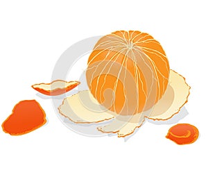 Peeled orange