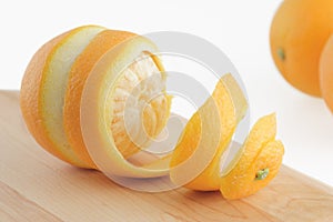 Peeled orange photo