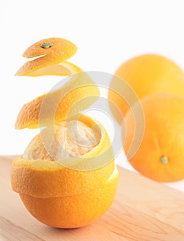 Peeled orange