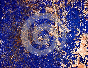 Peeled paint surface