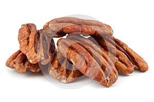 Peeled pecan nuts photo