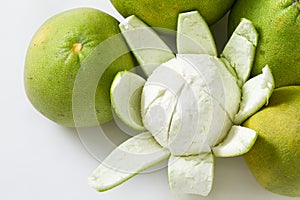 Peeled pomelo