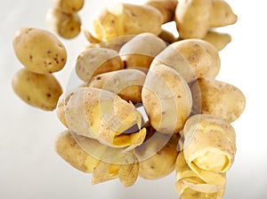 Peeled potatoes