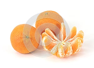 Peeled and Sectioned Tangerine