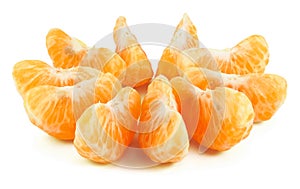 Peeled segments of tangerine