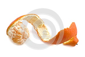 Peeled tangerine