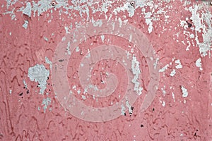 Peeling paint on cement wall texture.