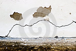 Peeling paint, cracked wall, wall,