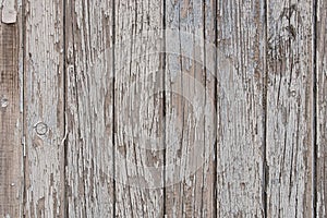 Peeling painted wooden wall texture background