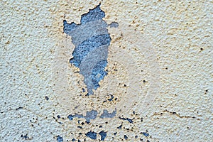 Peeling wall plaster
