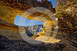 The Peep Holes along Telephone Trail Sedona AZ