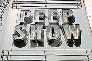 Peep Show Sign