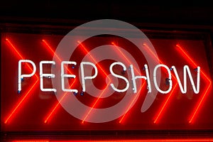 Peep Show sign photo