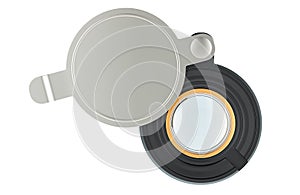 Peephole, peekhole. 3D rendering