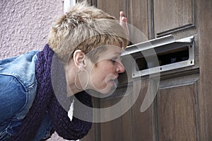 Peeping through the mail slot