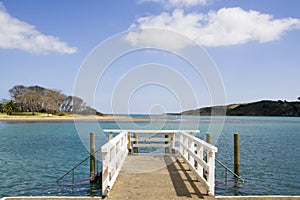 Peer at Raglan Harbour photo