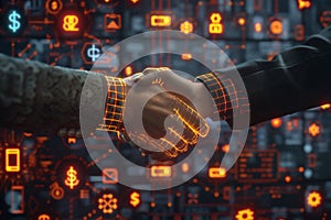 Peer-to-peer lending services concept